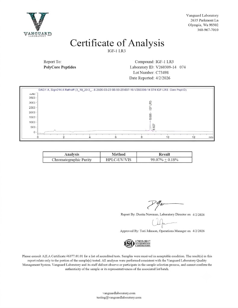 Receptor Grade IGF-1 LR3 (1mg) - Image 2