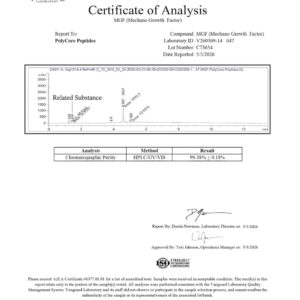 Alternative view of MGF (Mechano-Growth Factor) (5mg)