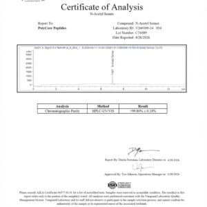 Alternative view of N-Acetyl Semax (25mg)
