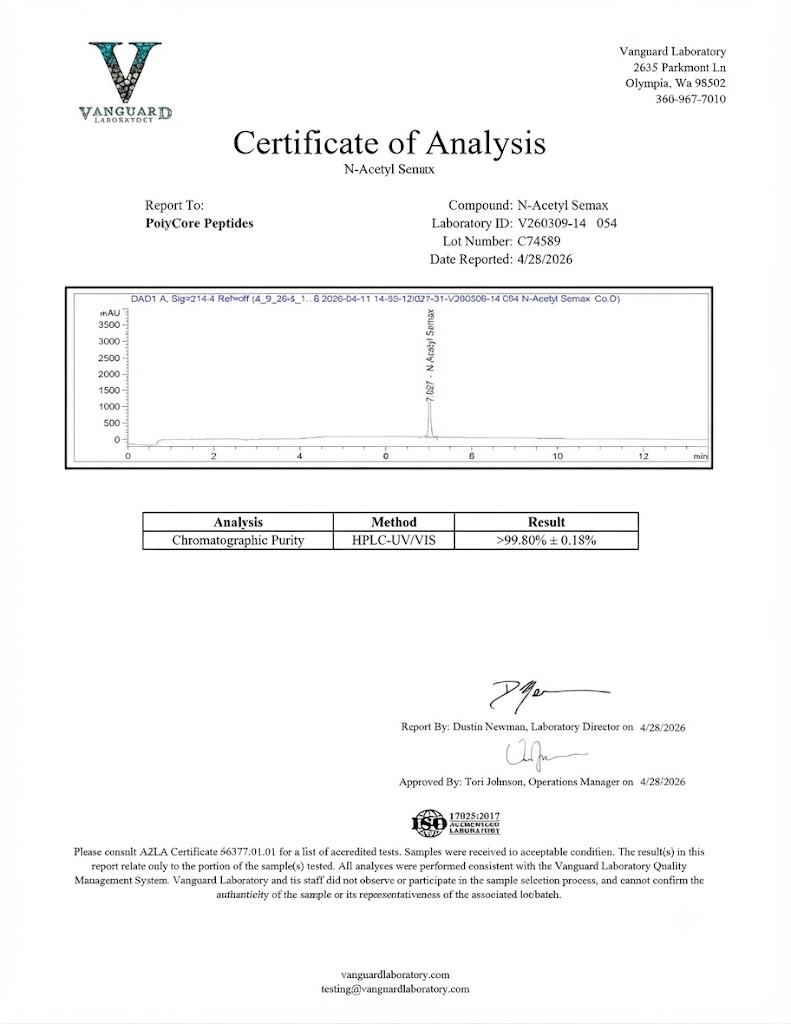 N-Acetyl Semax (25mg) - Image 2